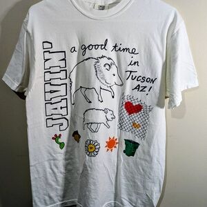 Tucson Arizona Javin Graphic Tee Comfort Colors White Medium Funny Desert Top